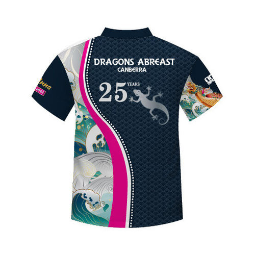 Dragons Abreast - 25th Anniversary Short Sleeve Polo - Image 2